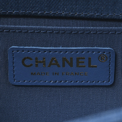 Chanel Denim Pleated Medium Boy Flap Light Blue 6 of 10