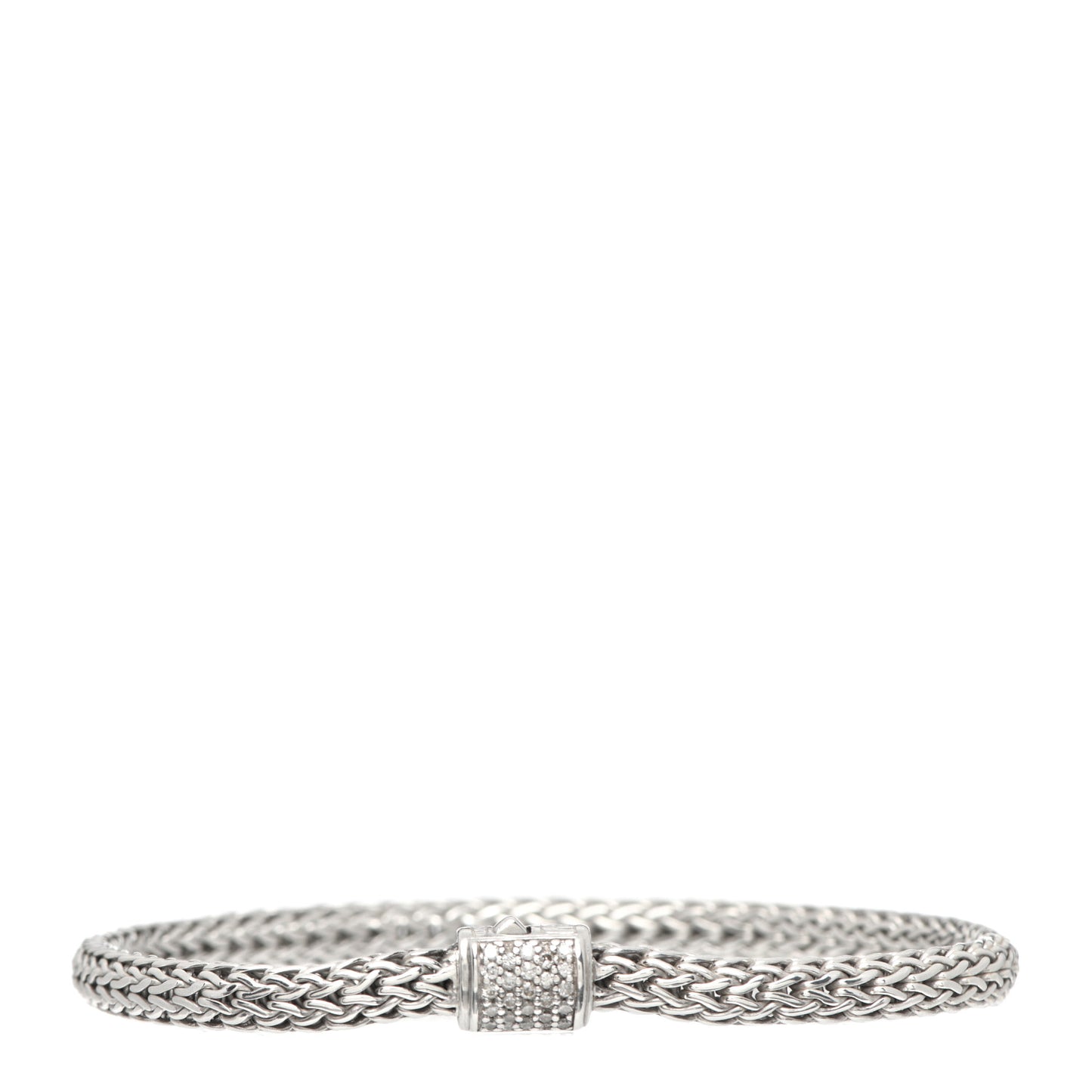 Sterling Silver Diamond 5mm Classic Chain Bracelet