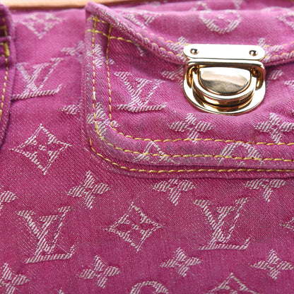 Louis Vuitton Denim Baggy PM Fuchsia 9 of 12