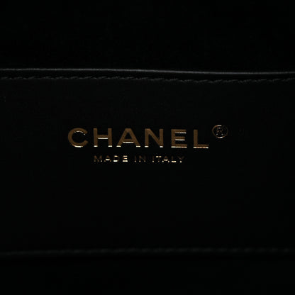 Chanel Washed Denim Quilted Small Chanel 25 Handbag Black 6 of 10