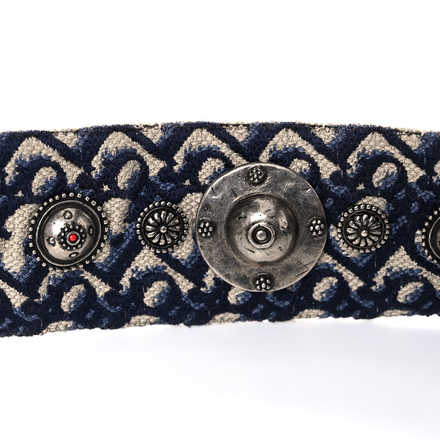 Oblique Studded Shoulder Strap Blue