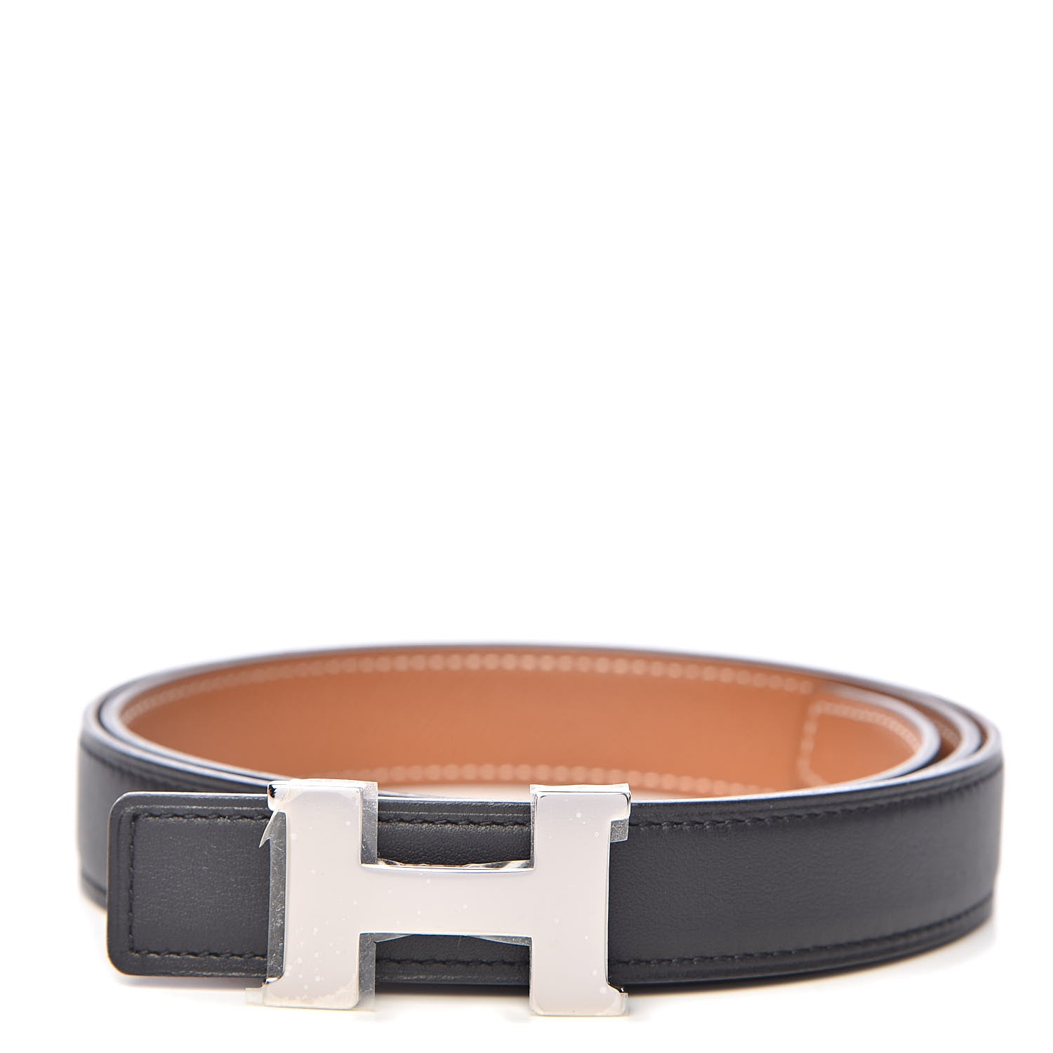 Hermes Swift Epsom 24mm Constance H Belt 85 Black Gold 1 of 7