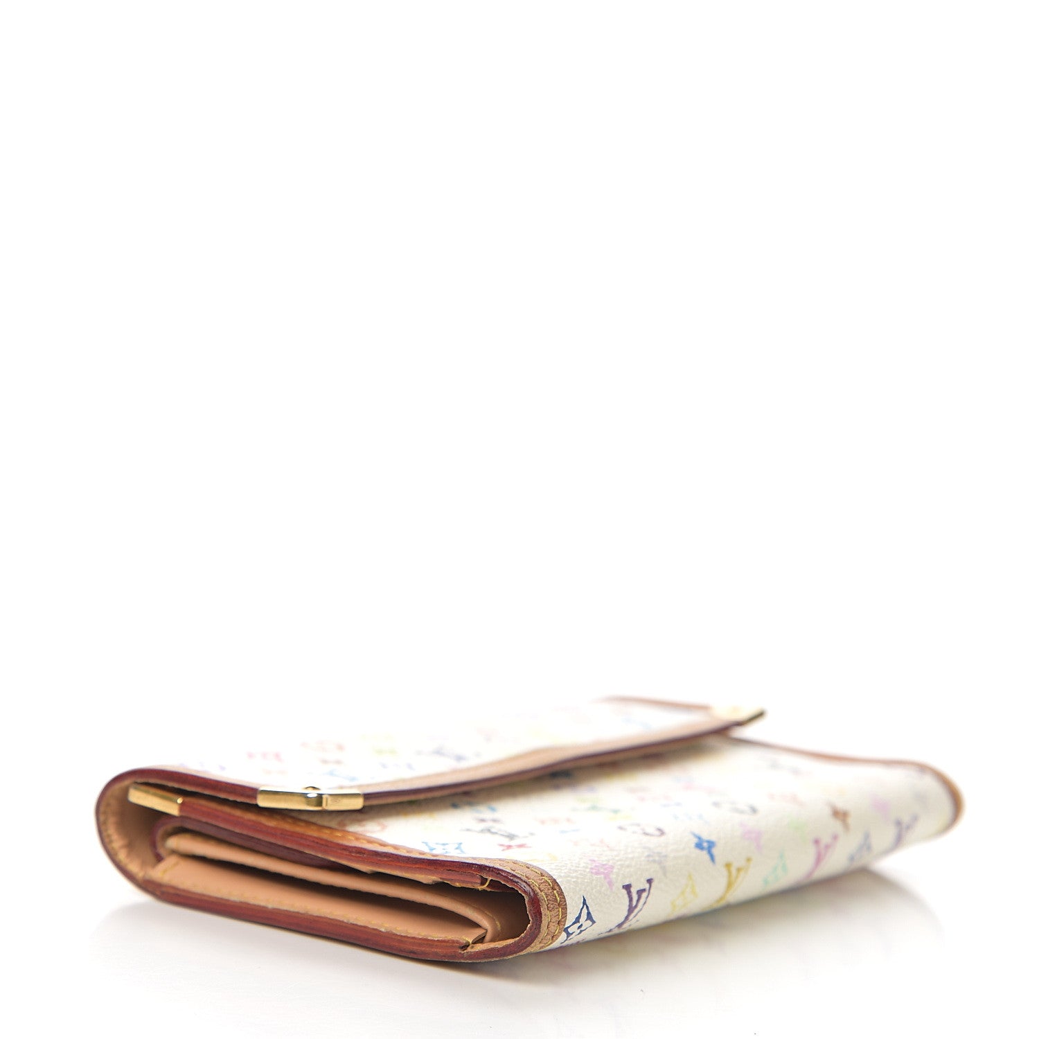 Louis Vuitton Monogram Multicolor Porte Tresor International Wallet White 3 of 13