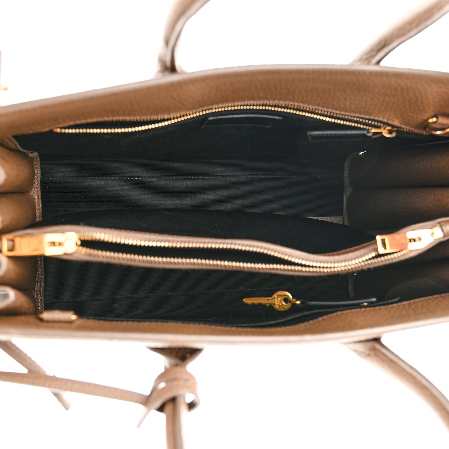 Grained Calfskin Baby Sac De Jour Taupe