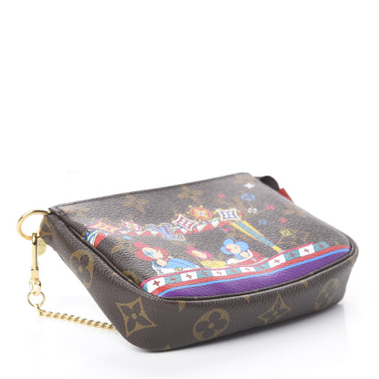 Louis Vuitton Monogram 2020 Christmas Animation Bumper Cars Mini Pochette Accessories Coquelicot 3 of 6