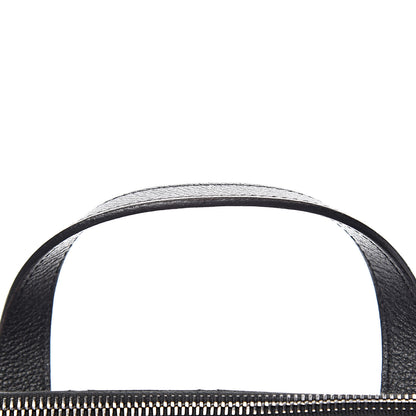 Chanel Grained Calfskin Quilted Large Casual Pocket Bowling Bag Black 13 of 14