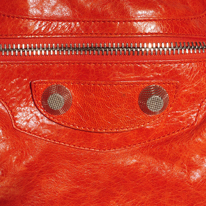 Balenciaga Agneau Giant 21 Silver Hardware City Mandarine 7 of 13