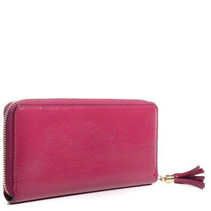 Gucci Patent Soho Zip Around Wallet Bright Bougainvillea 3 of 7