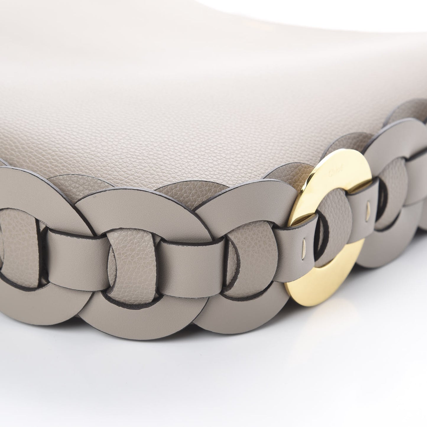 Small Grain Smooth Calfskin Medium Darryl Hobo Motty Grey