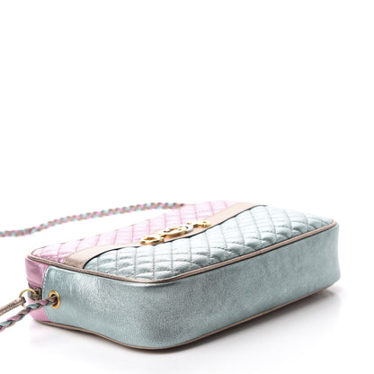 Gucci Laminated Nappa Trapuntata Small Zumi Shoulder Bag Rosa Lago Rame 4 of 10
