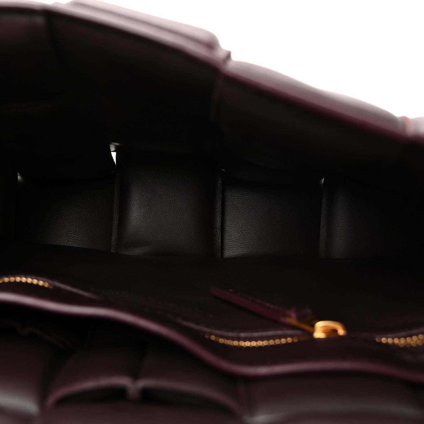 Nappa Maxi Intreccio Padded Cassette Crossbody Bag Grape