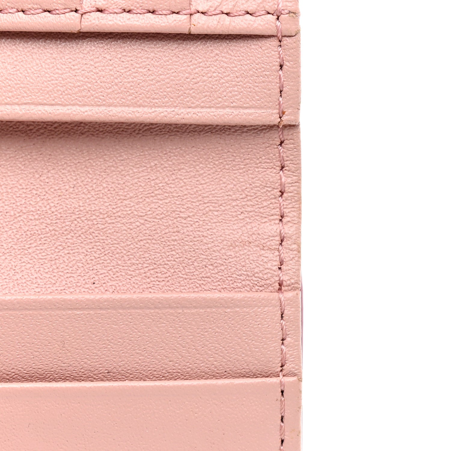 MCM Grained Calfskin Mina Mini Wallet Pink Blush 8 of 14