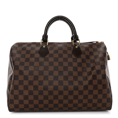 Louis Vuitton Damier Ebene Speedy 35 1 of 10