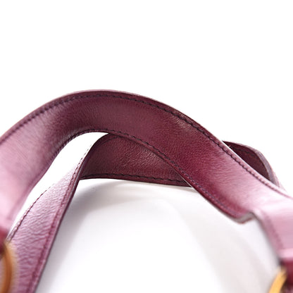 Saint Laurent Calfskin Oversized Muse Black Cherry 10 of 18