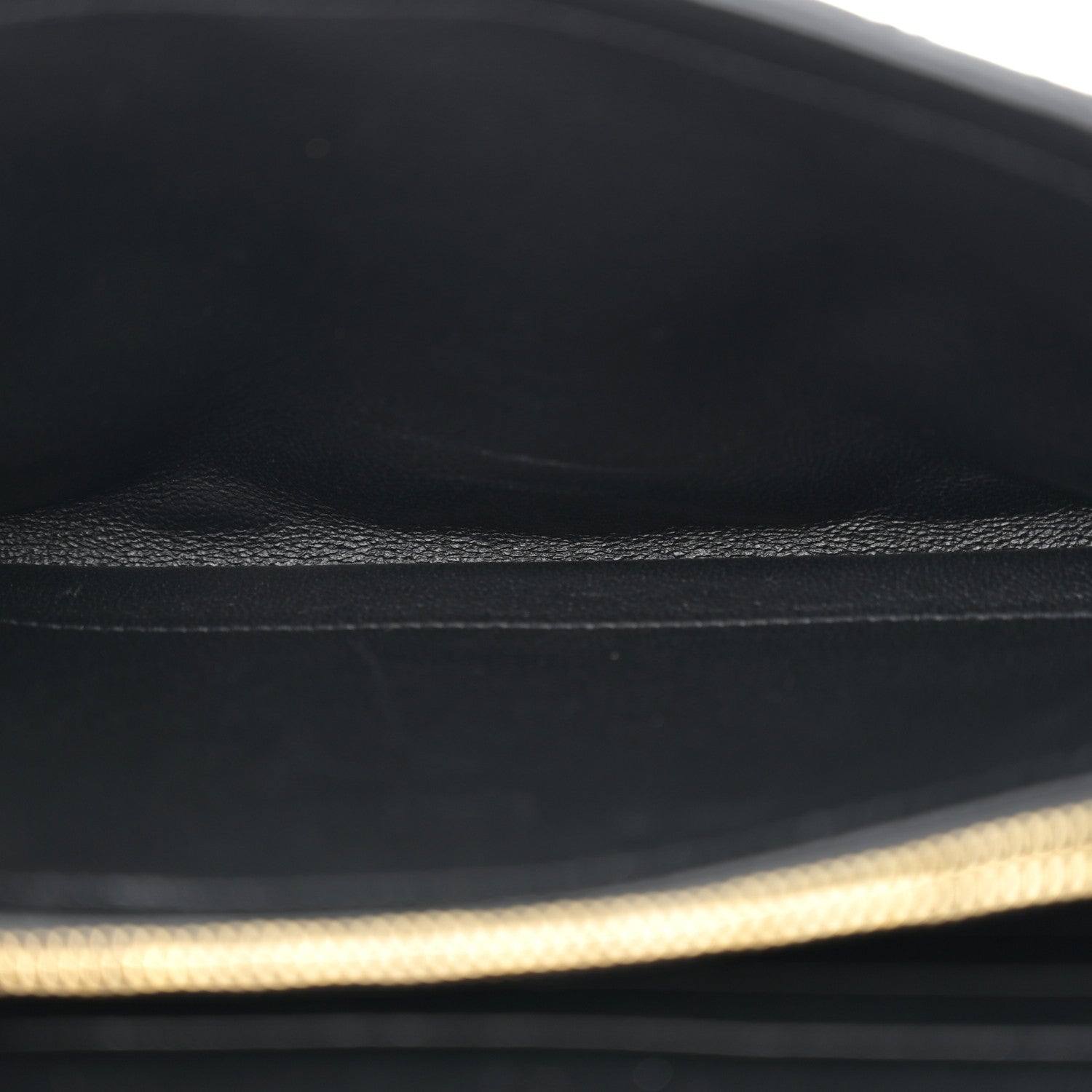 Saint Laurent Lambskin Diamond Quilted Becky Chain Wallet Black 5 of 12