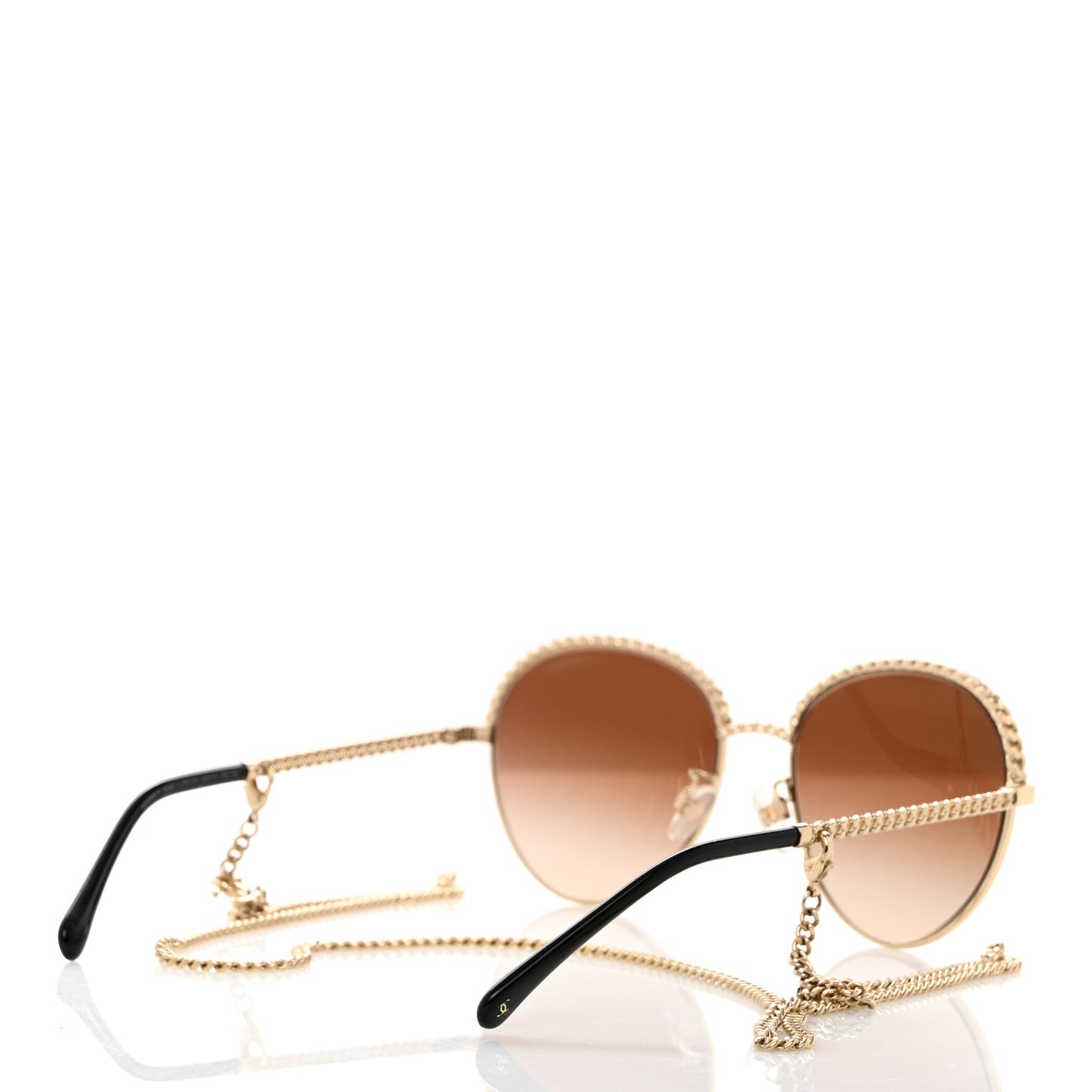 Chain Pantos Sunglasses 4242 Gold Brown