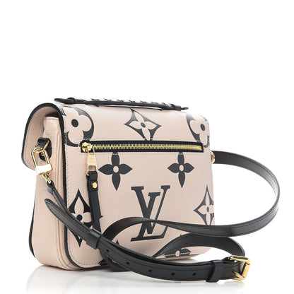 Louis Vuitton Empreinte Monogram Giant Crafty Pochette Metis Creme Black 2 of 8