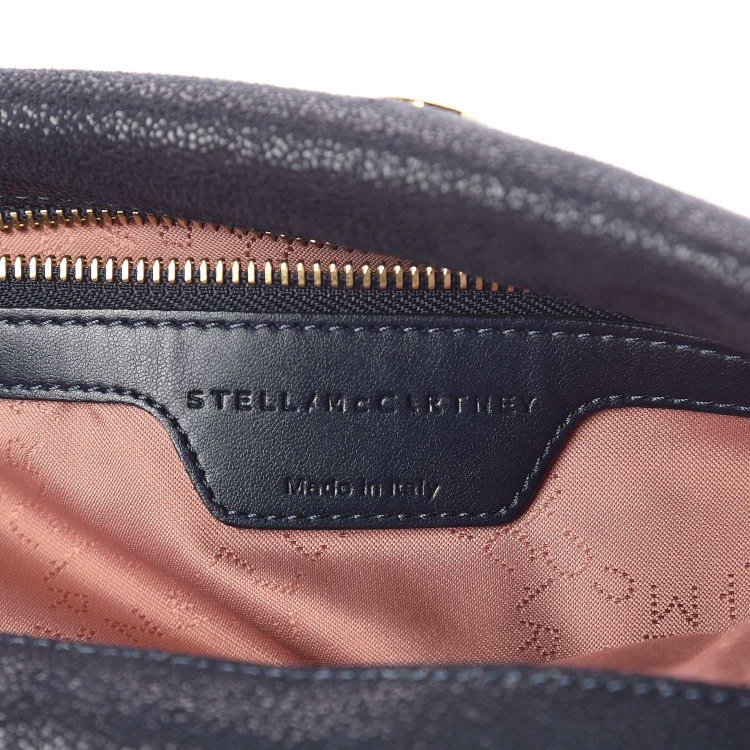 Stella McCartney Shaggy Deer Falabella Fold Over Tote Navy 6 of 9