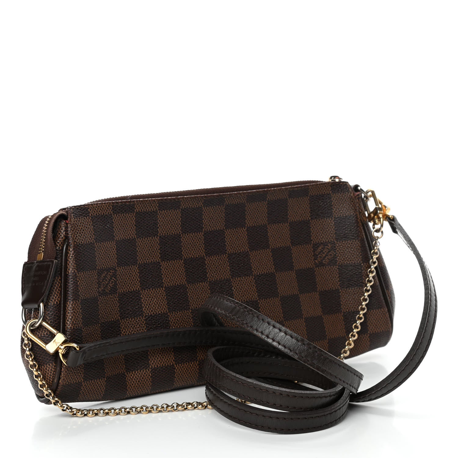 Louis Vuitton Damier Ebene Eva Clutch 2 of 4