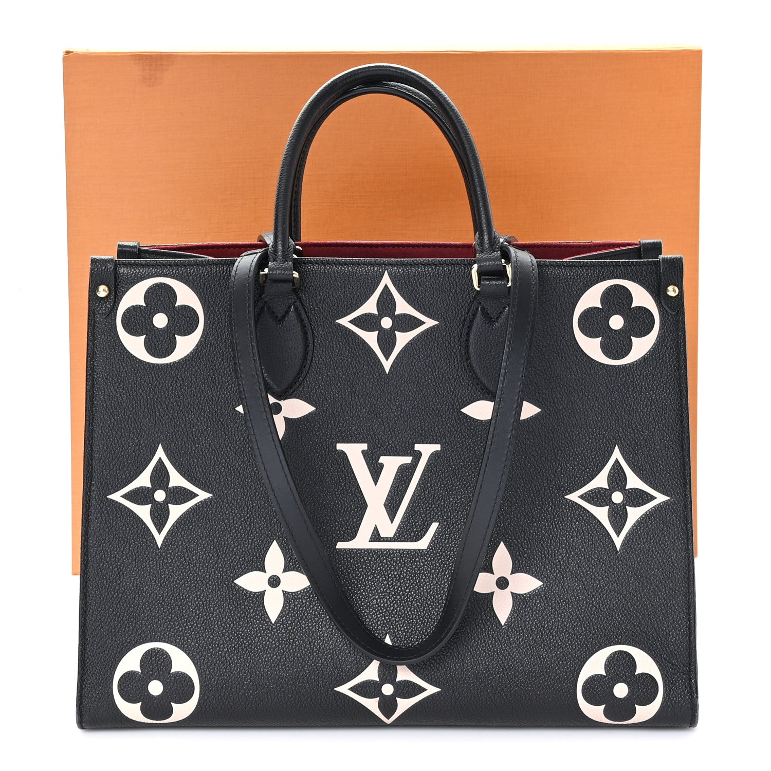 Louis Vuitton Empreinte Monogram Giant Onthego MM Black Beige 10 of 13