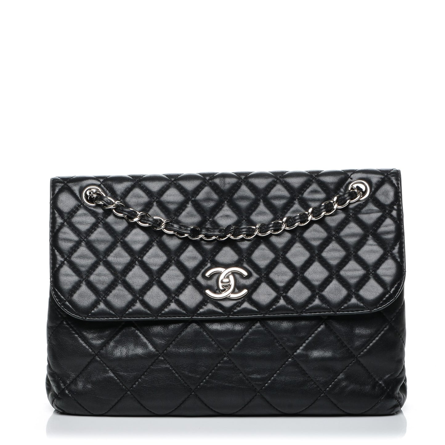 Calfskin Quilted In The Business Flap Bag Black