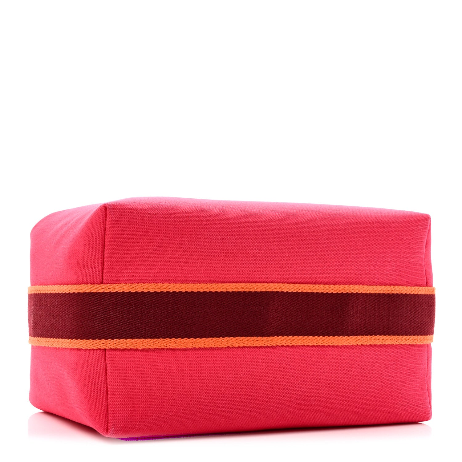Hermes Canvas Large Bride-A-Brac Pouch Hibiscus 4 of 10