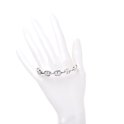 Hermes Sterling Silver MM Chaine d'Ancre Enchainee Cuff Bracelet ST 2 of 5