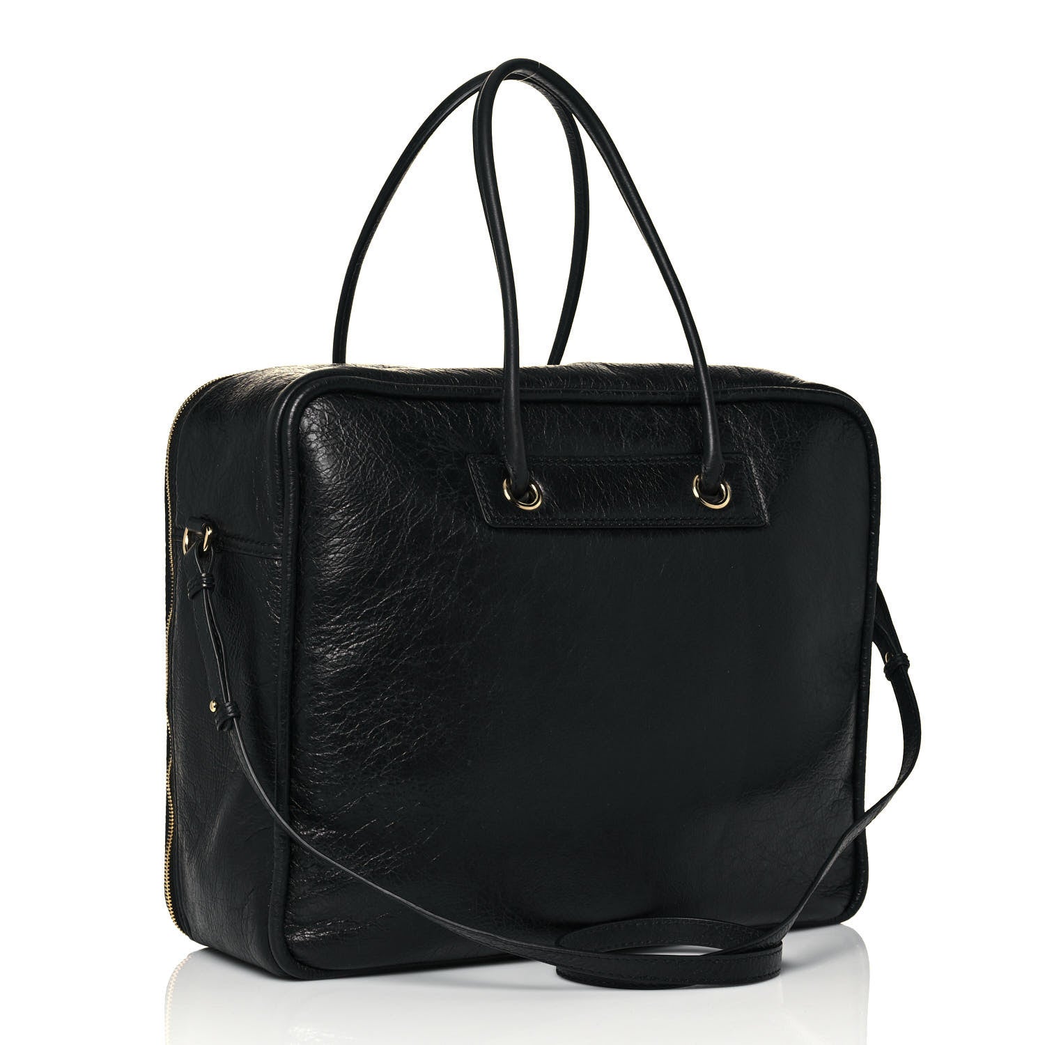 Balenciaga Agneau Medium Blanket Square Tote Black 3 of 13