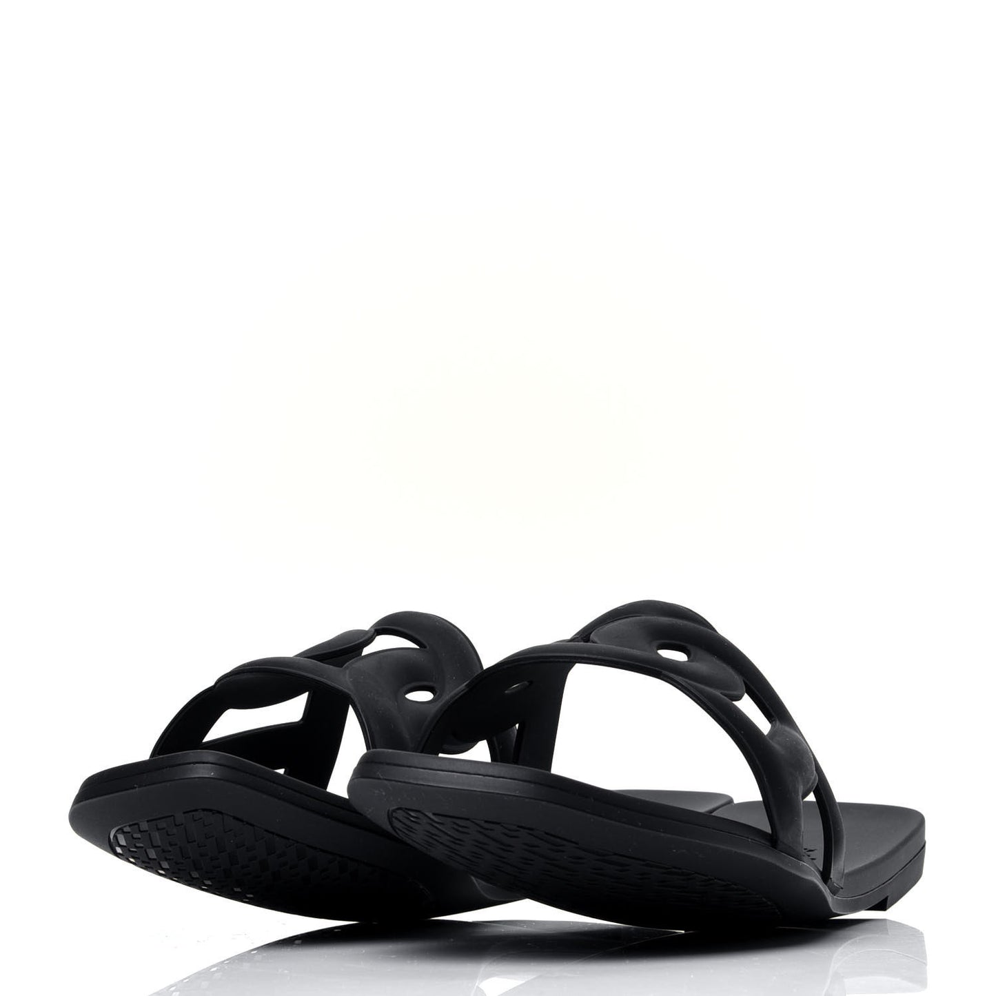 Rubber Aloha Sandals 38 Black