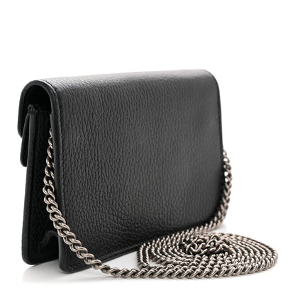 Gucci Calfskin Super Mini Dionysus Shoulder Bag Black 3 of 9