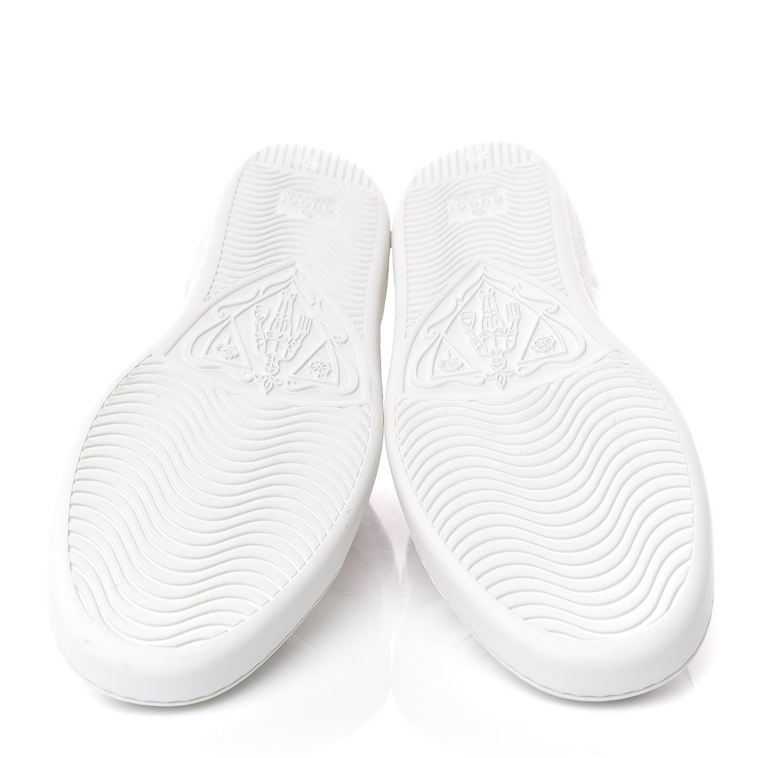 Gucci Calfskin Crocodile Web Womens Ace Sneakers 37.5 White Green 5 of 10