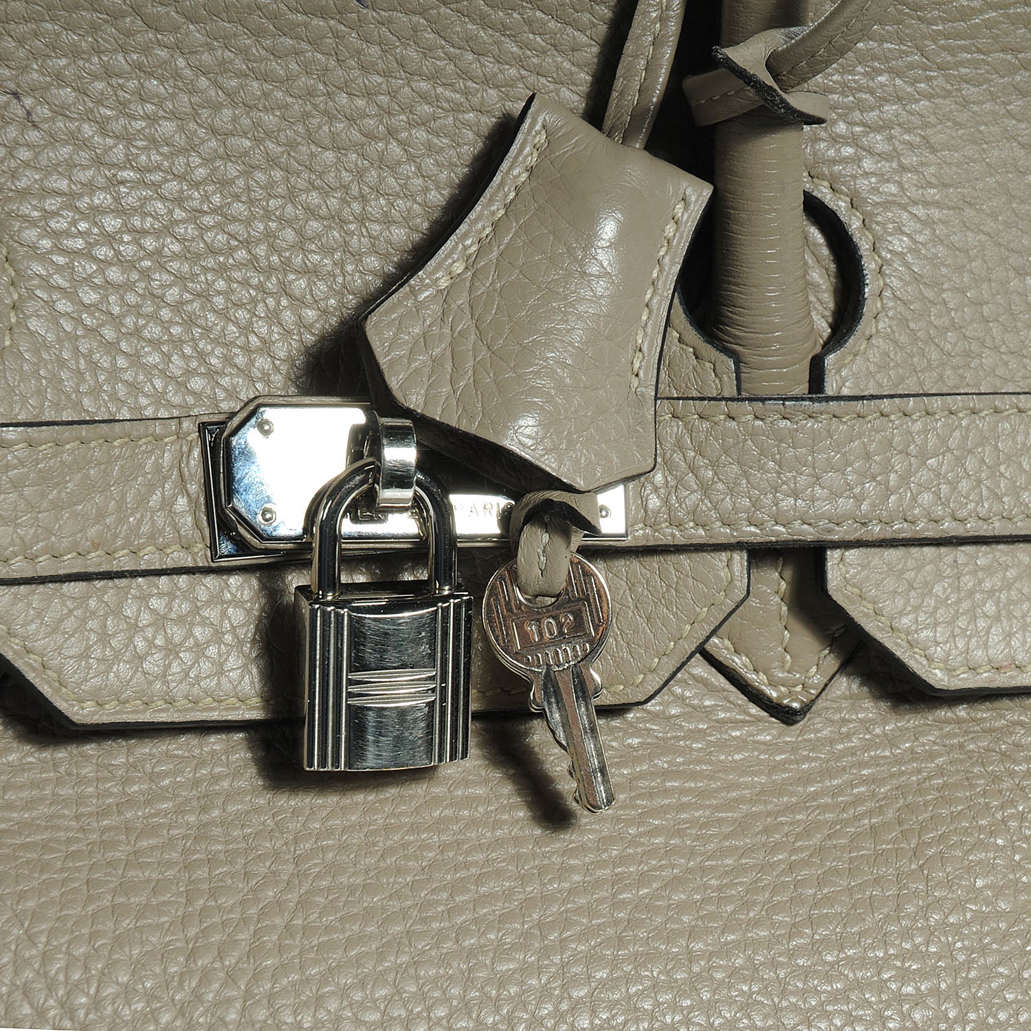 Hermes Taurillon Clemence Birkin 35 Gris Tourterelle 13 of 14