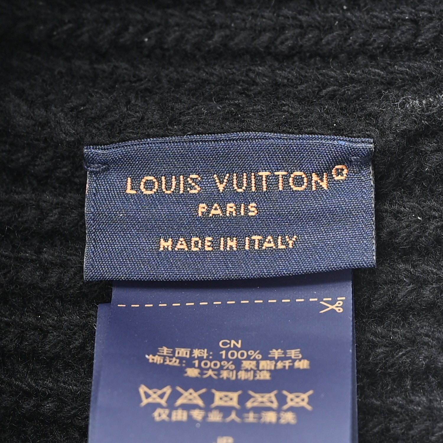 Louis Vuitton Wool LV Headline Beanie Hat S Black 5 of 5