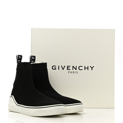 Givenchy Technical Canvas Knit Womens George V Sock Sneakers 37.5 Black 7 of 7