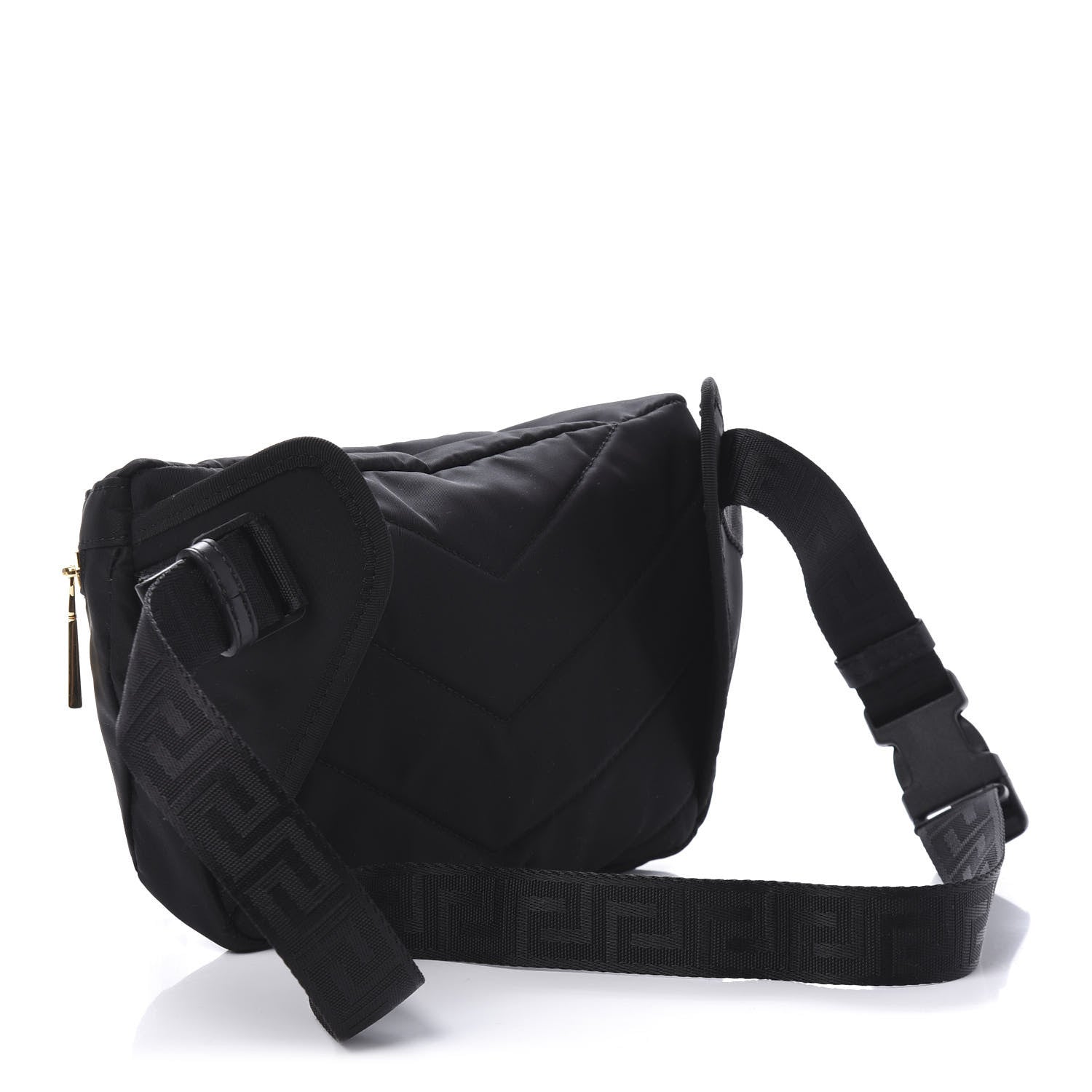 Versace Nylon Embroidered Belt Bag Black 3 of 9