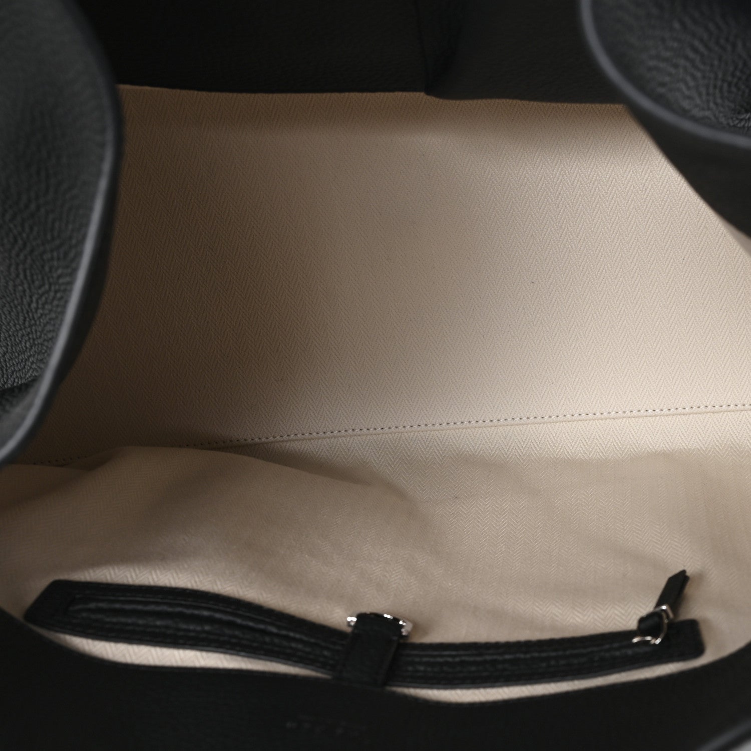 The Row Grained Calfskin Soft Margaux 17 Black 5 of 9