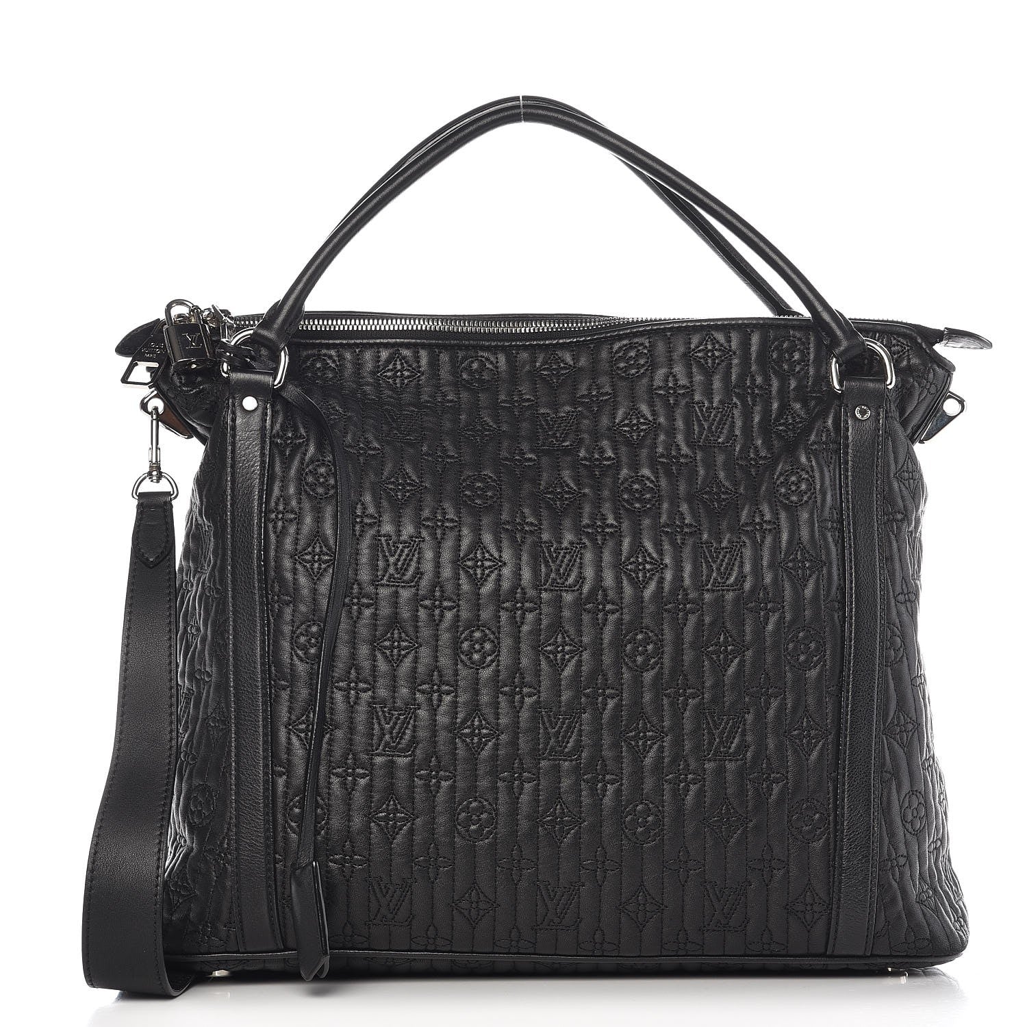Louis Vuitton Monogram Lambskin Antheia Ixia MM Black 1 of 12