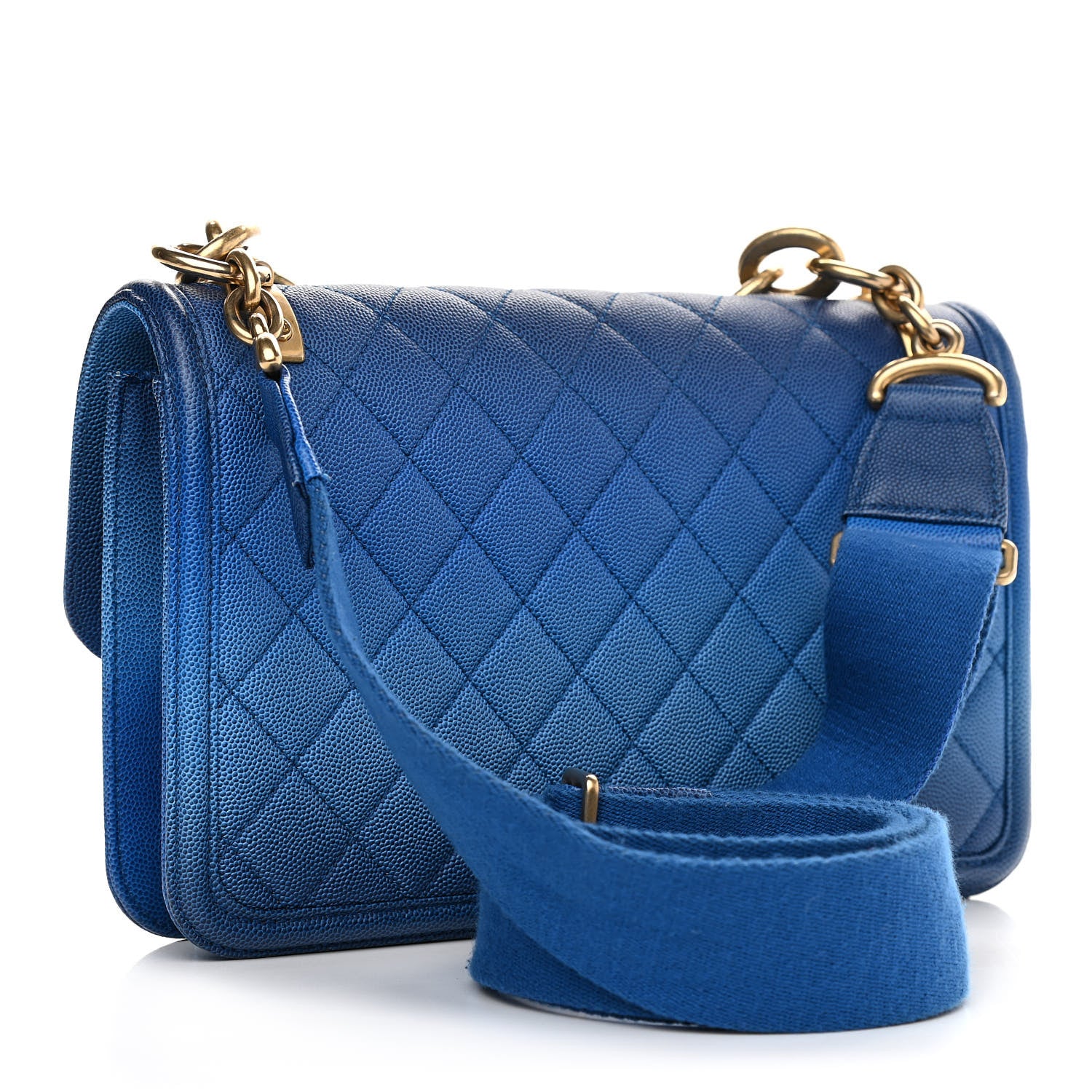 Chanel Caviar Quilted Medium Sunset On The Sea Flap Blue 2 of 9