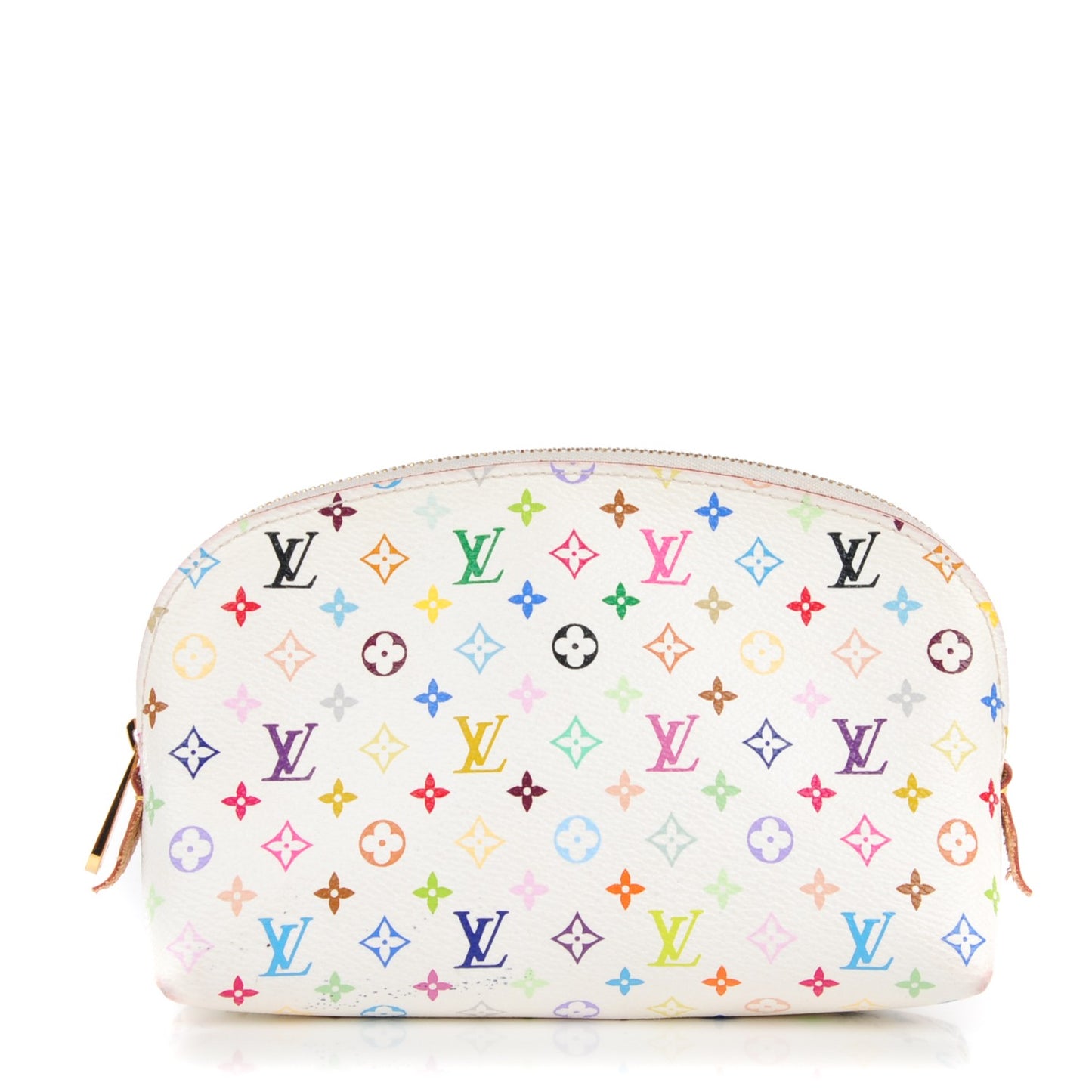 Monogram Multicolor Cosmetic Pouch White Litchi