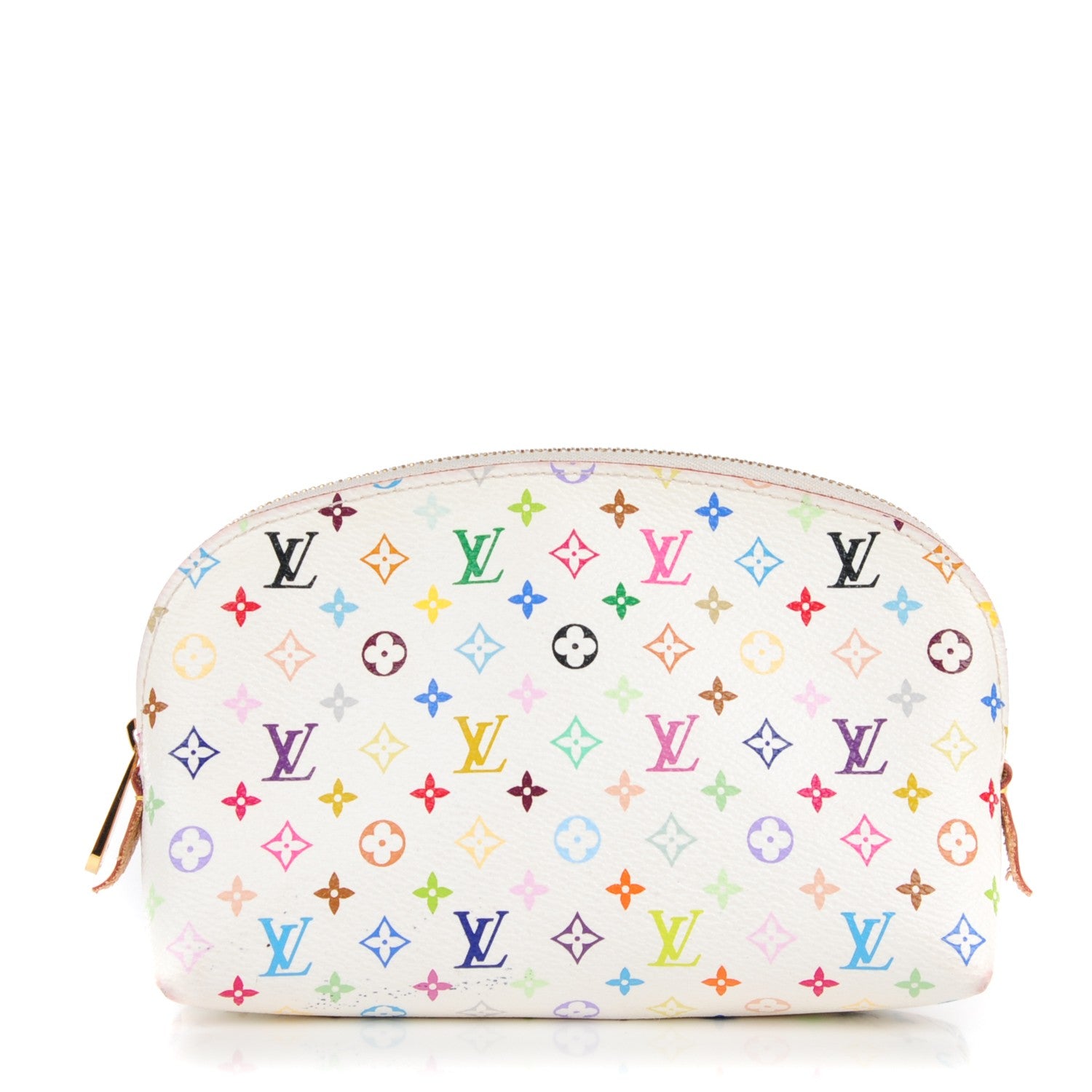 Louis Vuitton Monogram Multicolor Cosmetic Pouch White Litchi 1 of 13