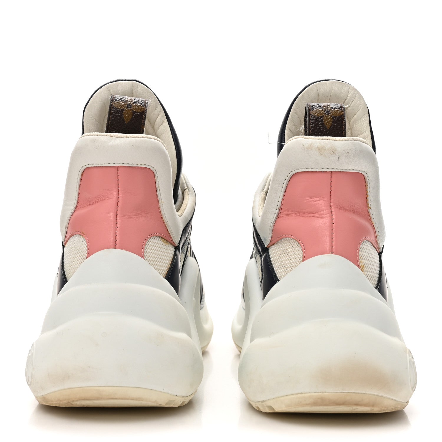 Louis Vuitton Calfskin Technical Nylon LV Archlight Sneaker 36.5 White Blue Pink 5 of 15