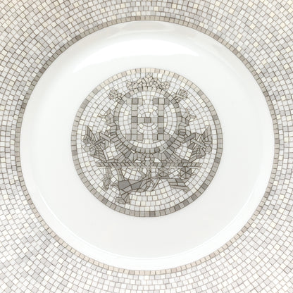 Hermes Porcelain Mosaique Au 24 Platine Breakfast Cup And Saucer Set Of 2 7 of 9