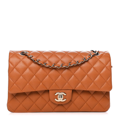 Chanel Caviar Quilted Medium Double Flap Light Brown 1 of 4