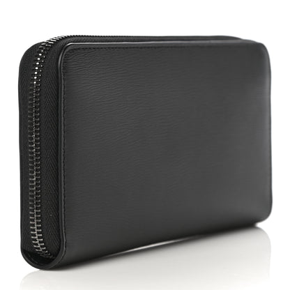 Christian Dior Calfskin Bee Zip Around Wallet Black 3 of 9