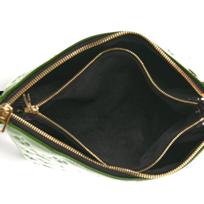 Louis Vuitton Patent Embossed Monogram Coussin PM Green Black 5 of 9