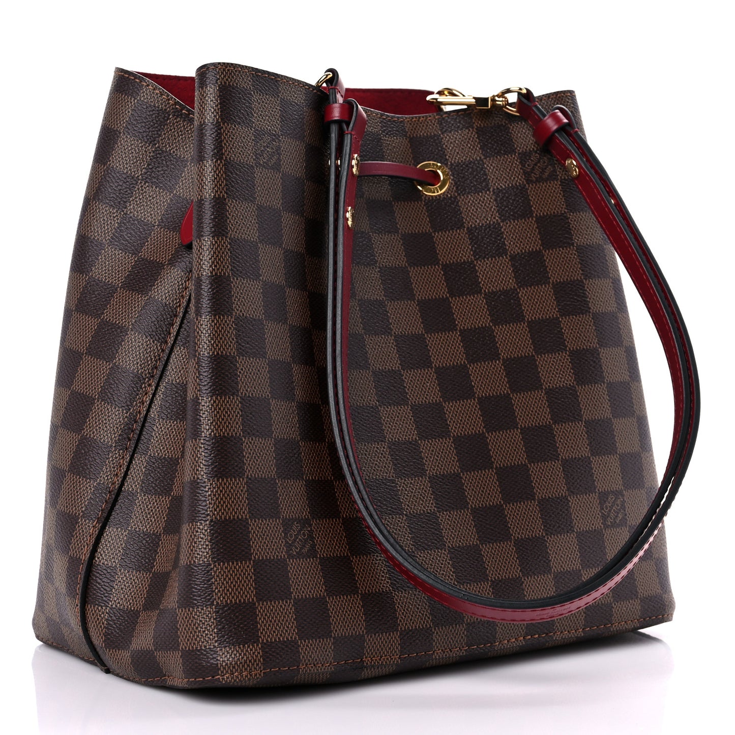 Damier Ebene Neonoe MM Cherry Berry