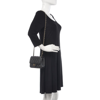 Chanel Caviar Quilted Mini Square Flap Dark Grey 3 of 9