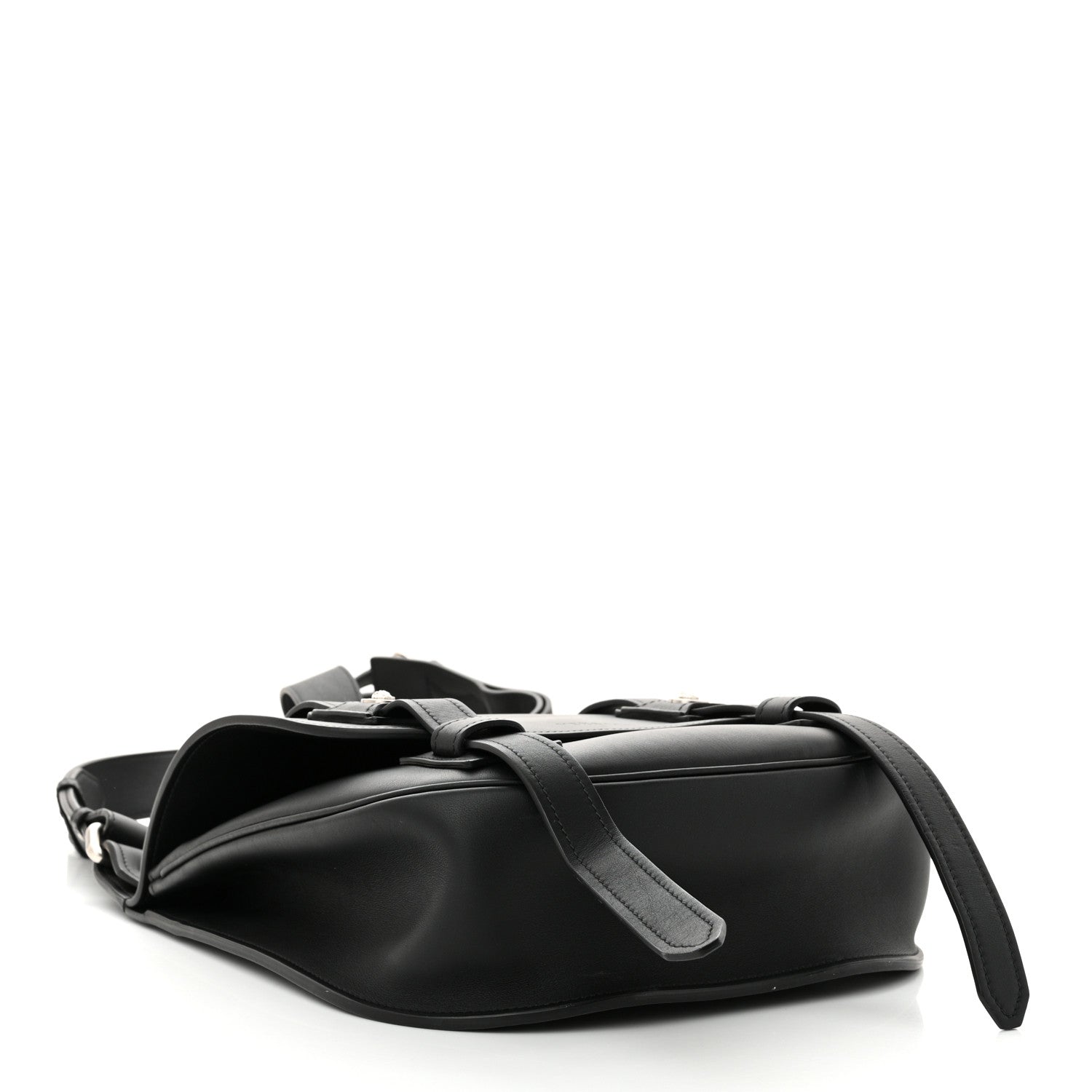 Versace Calfskin Small Biker Chain Satchel Black 4 of 9