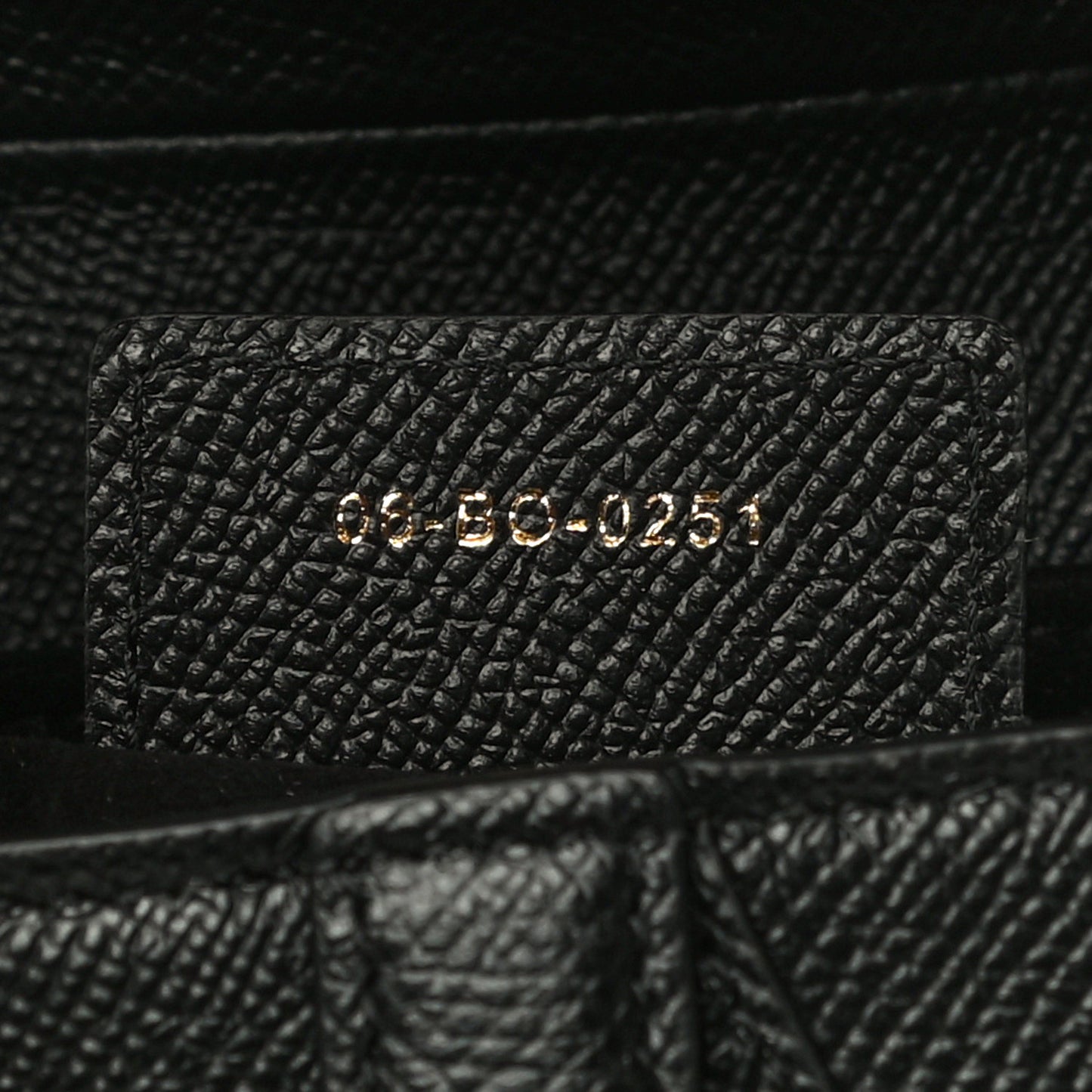 Grained Calfskin Saddle Bag Black