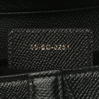 Christian Dior Grained Calfskin Saddle Bag Black 7 of 13